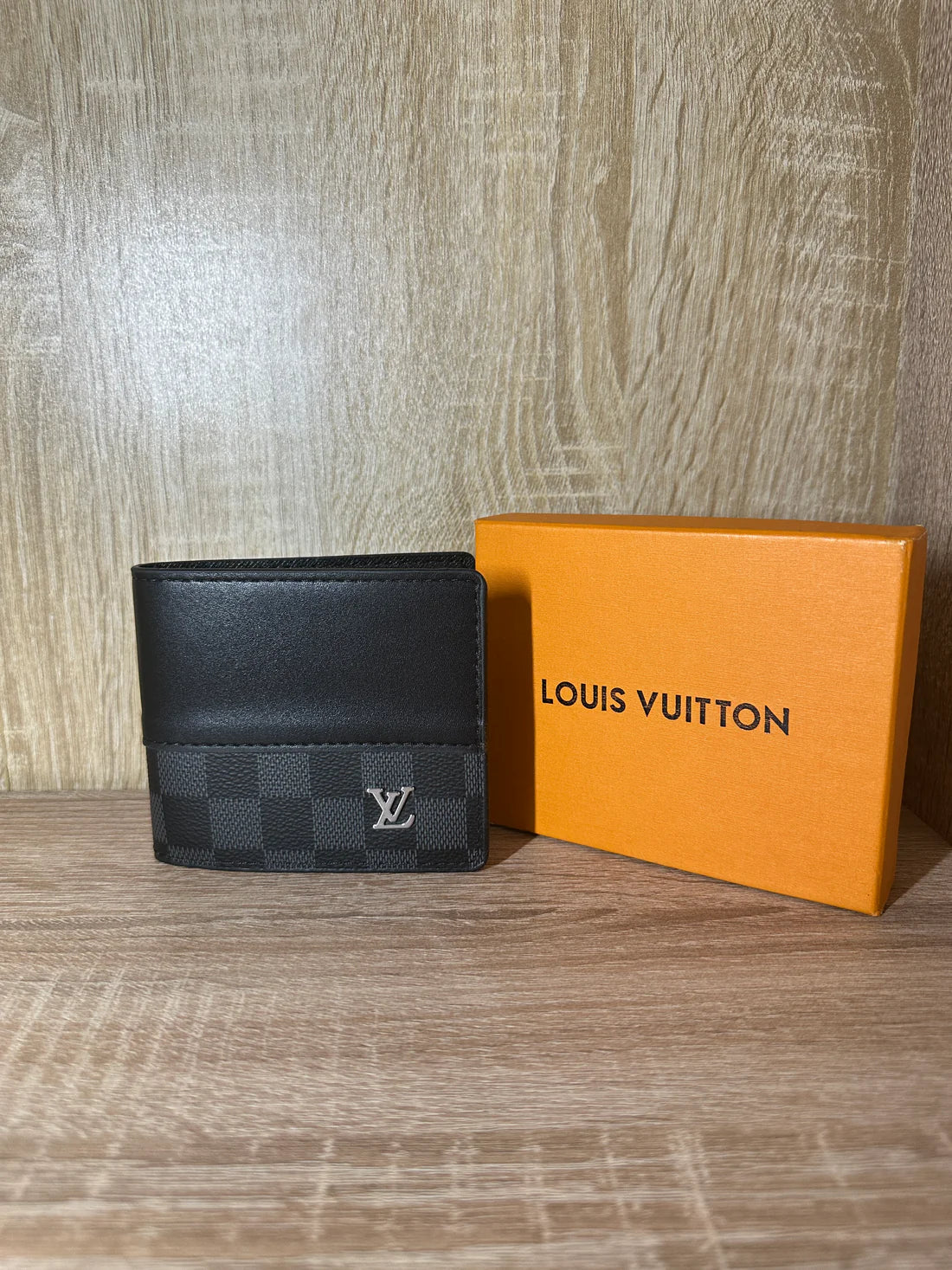 PORTE MONNAIE LV NOIR CARREAUX