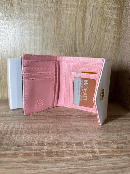 PORTE MONNAIE MK BLANC/MARRON