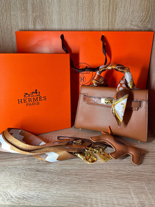 SAC HERMES MARRON